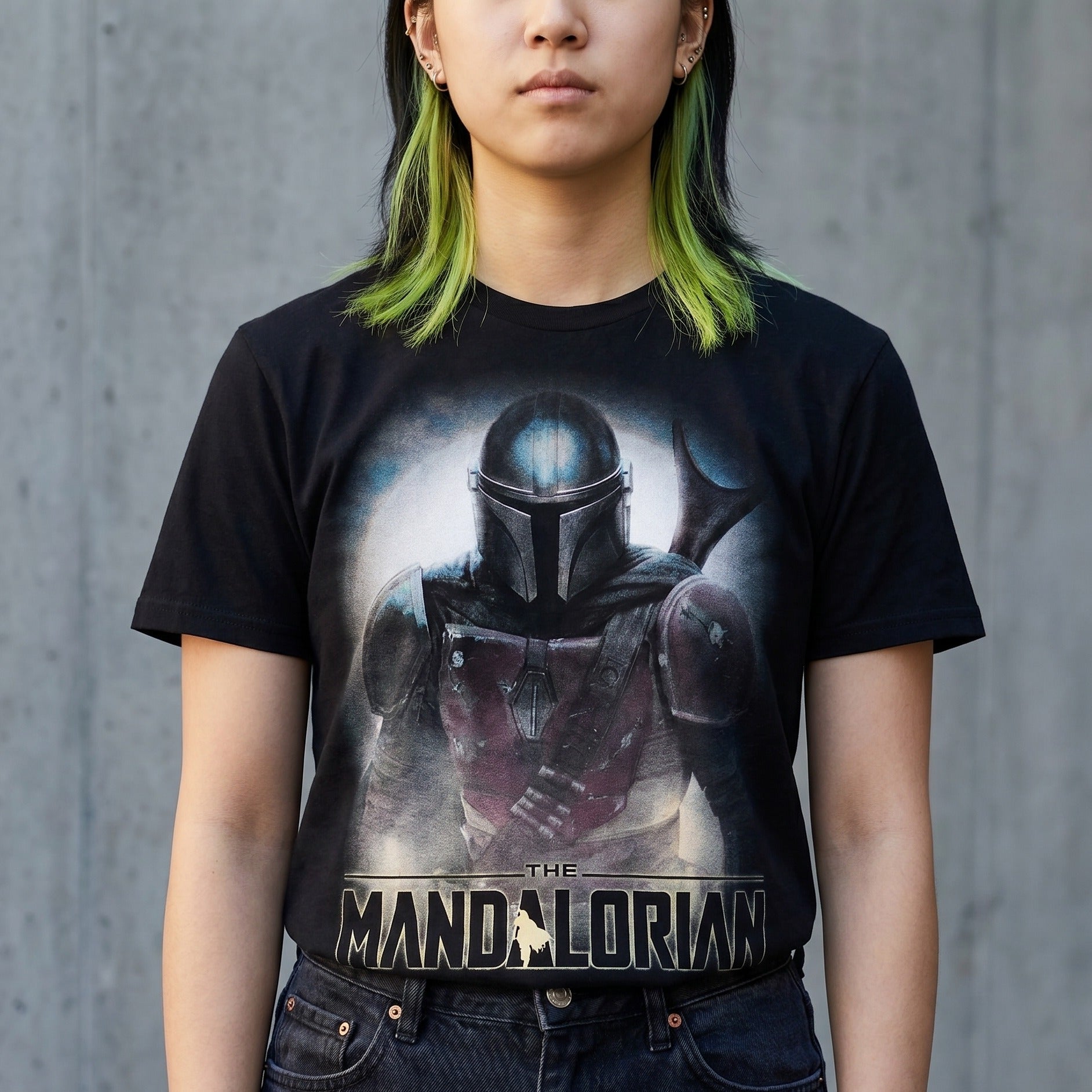 Product image The Mandalorian Fighter T-Shirt black - Star Wars