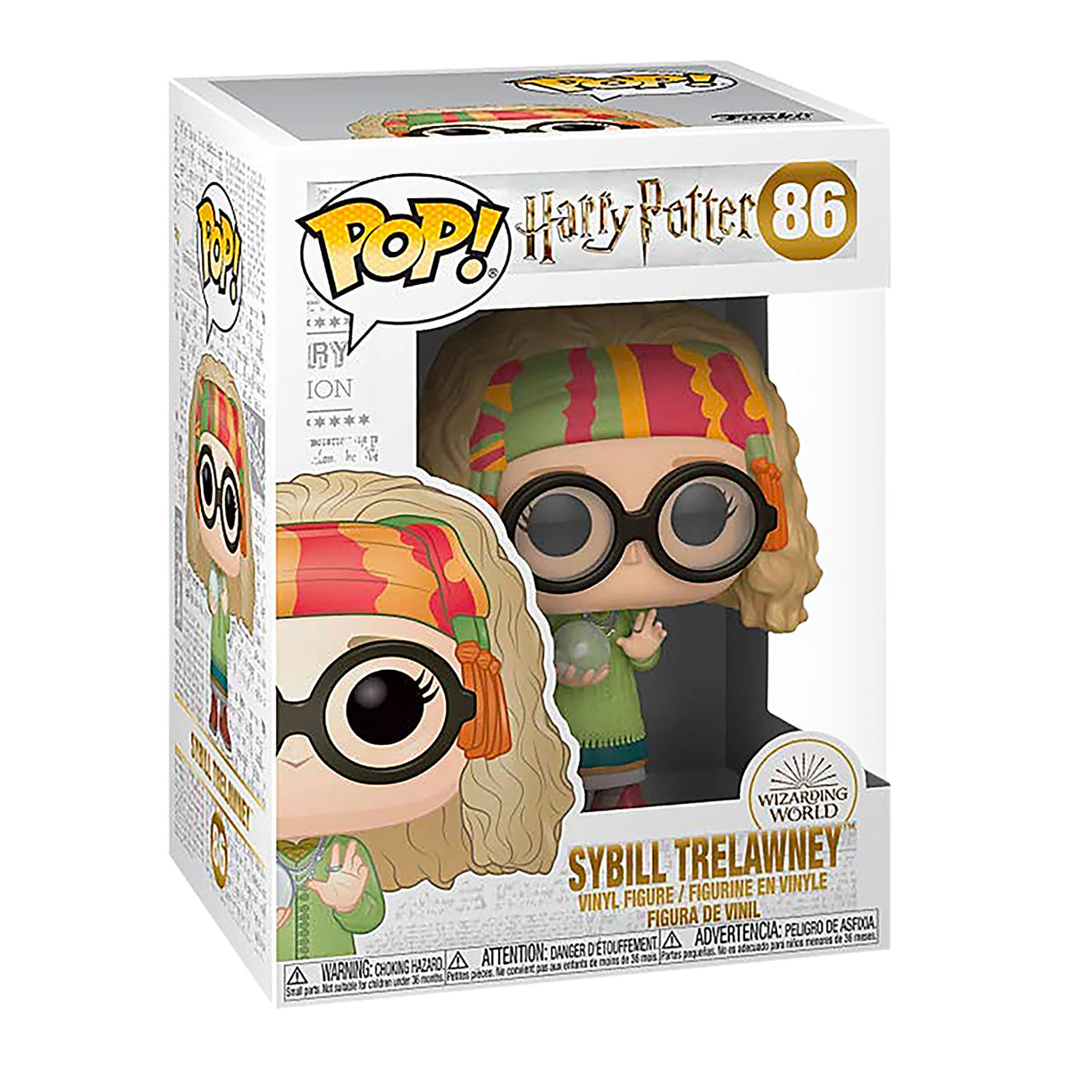 Imagen del producto Harry Potter - Profesora Trelawney con figura Funko Pop de bola de cristal