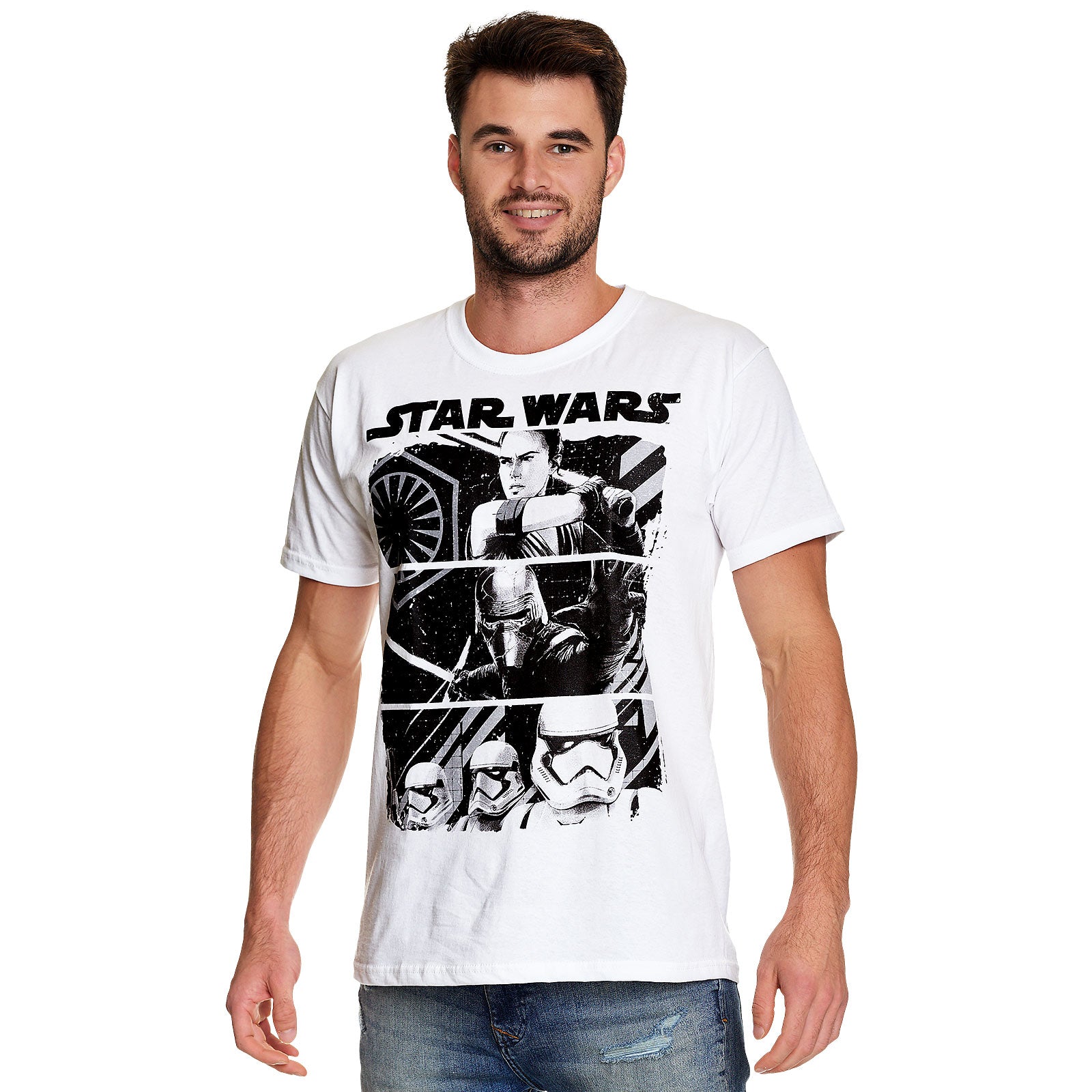 Imagen del producto Star Wars - Camiseta de Fuerzas de Combate blanca