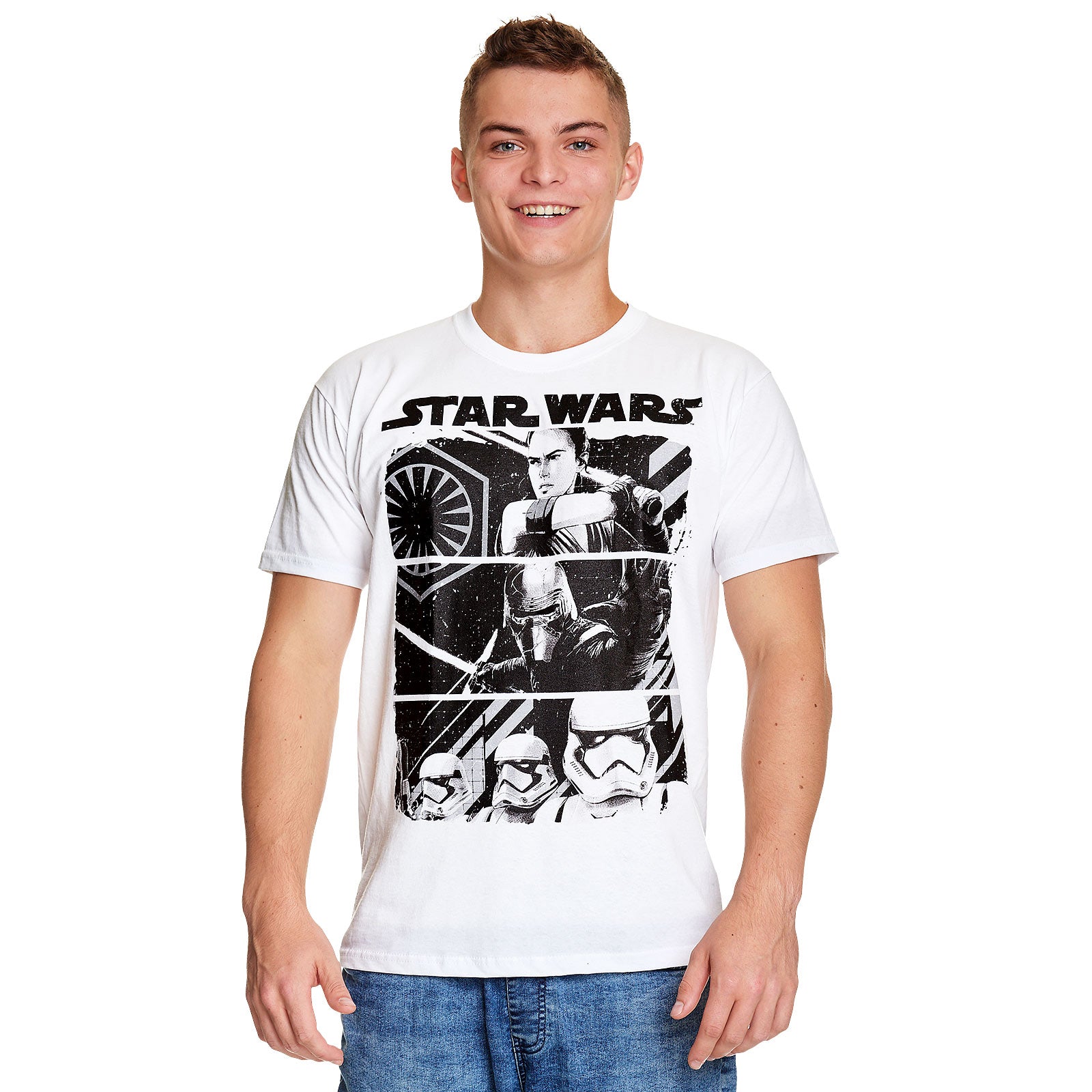 Imagen del producto Star Wars - Camiseta de Fuerzas de Combate blanca