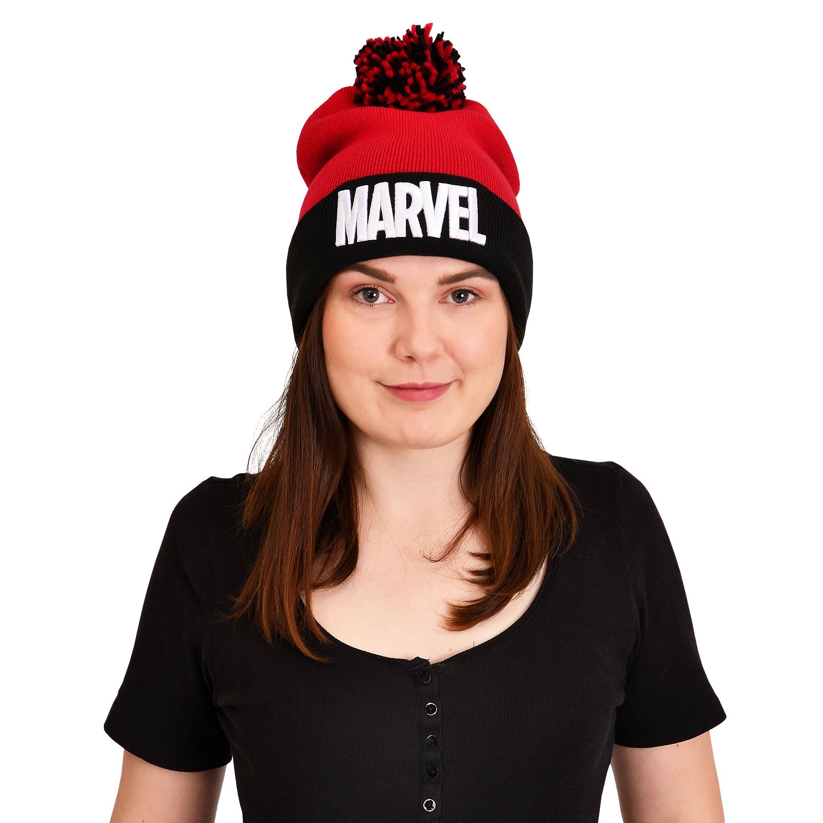 Imagen del producto Conjunto de regalo de gorro y bufanda de Marvel