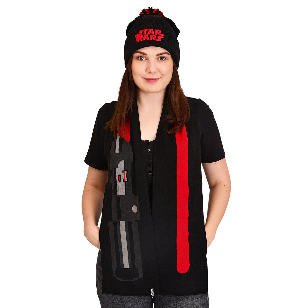 Imagen del producto Star Wars - Set de regalo de gorro y bufanda de Darth Vader