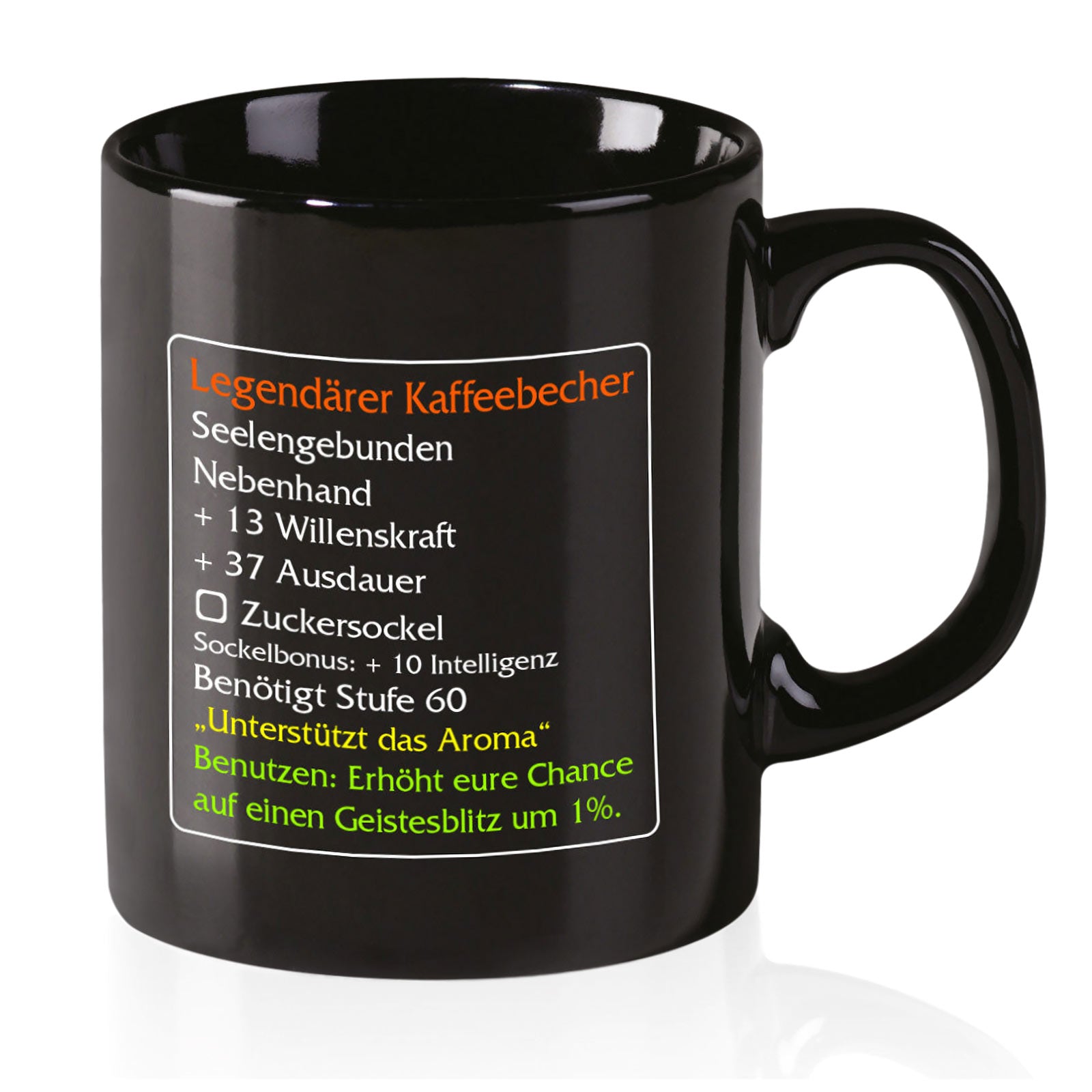 Imagen del producto Taza de café legendaria nivel 60 - artículo de MMO Classic para fans