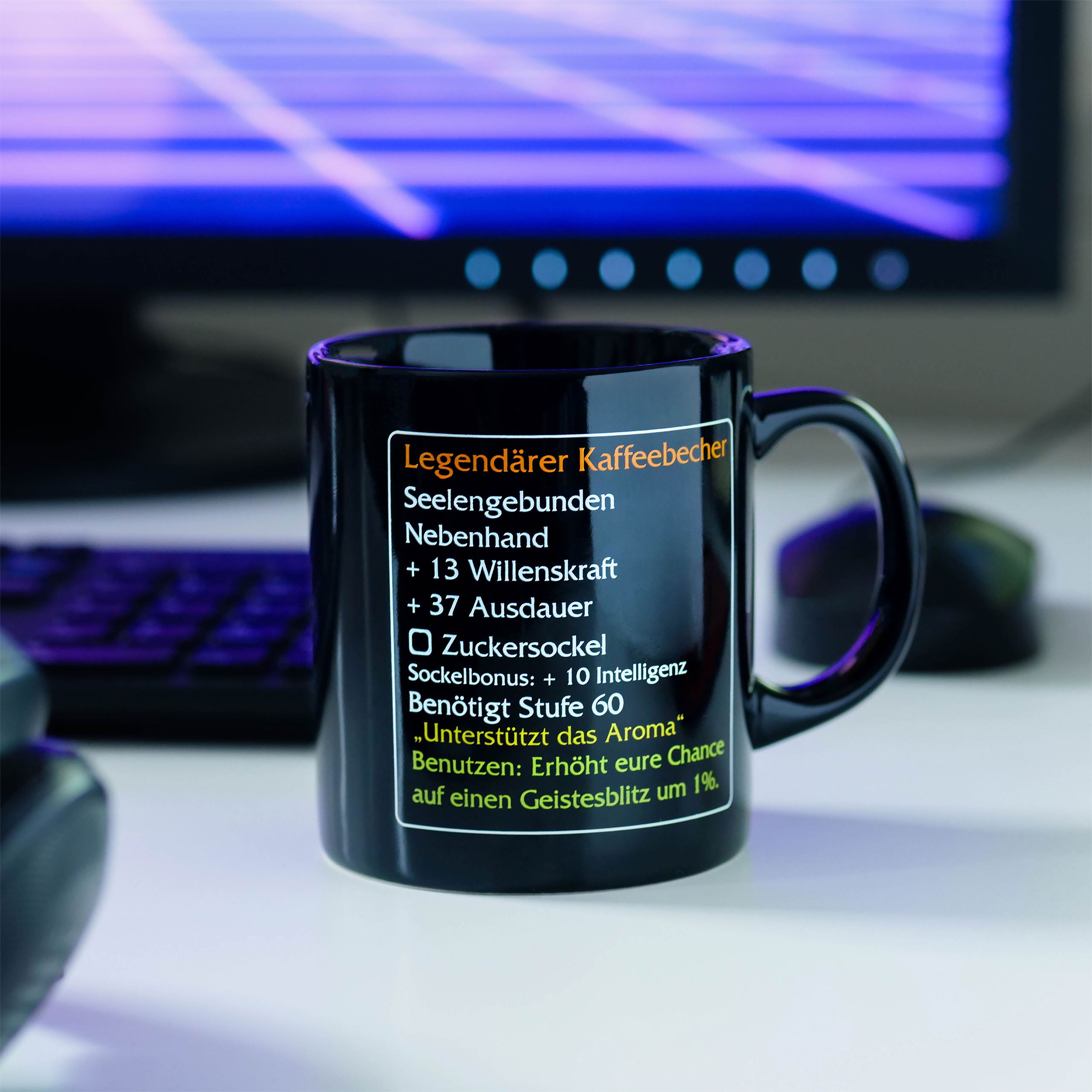 Imagen del producto Taza de café legendaria nivel 60 - artículo de MMO Classic para fans