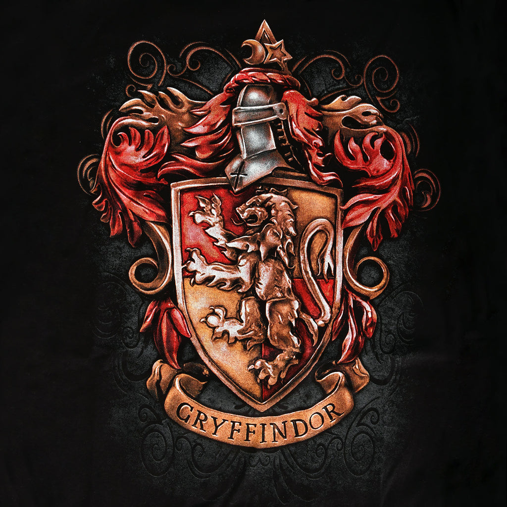 Imagen del producto Harry Potter - Camiseta de mujer con escudo de Gryffindor negra
