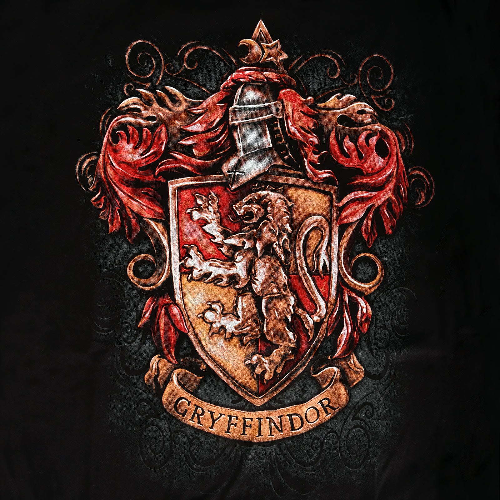 Imagen del producto Harry Potter - Camiseta de mujer con escudo de Gryffindor negra