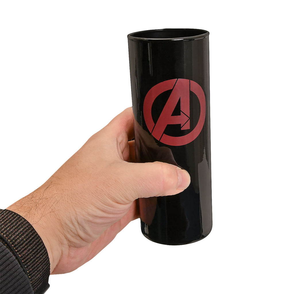 Imagen del producto Vaso negro con logotipo de Avengers