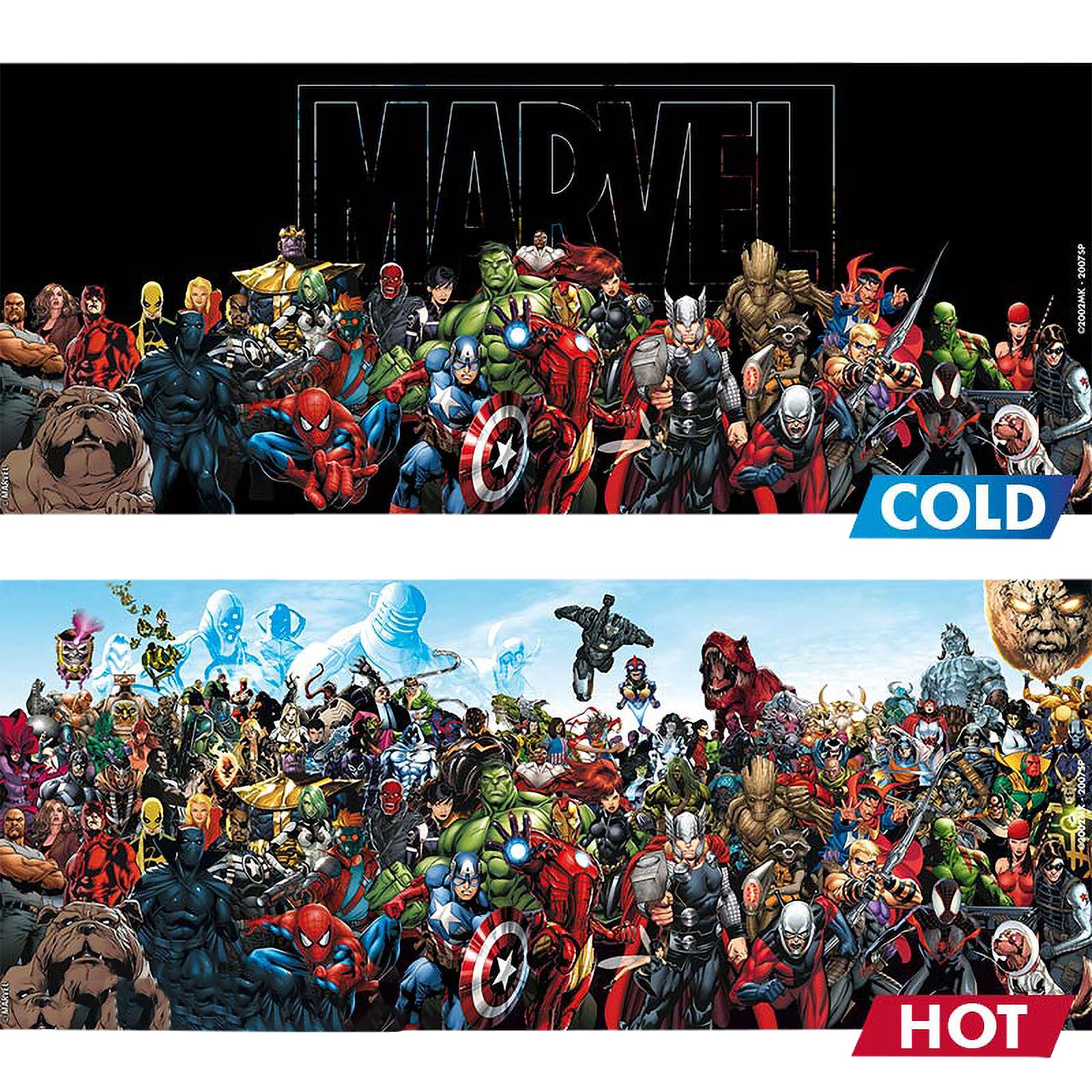 Imagen del producto Marvel - Taza de efecto térmico de Héroes