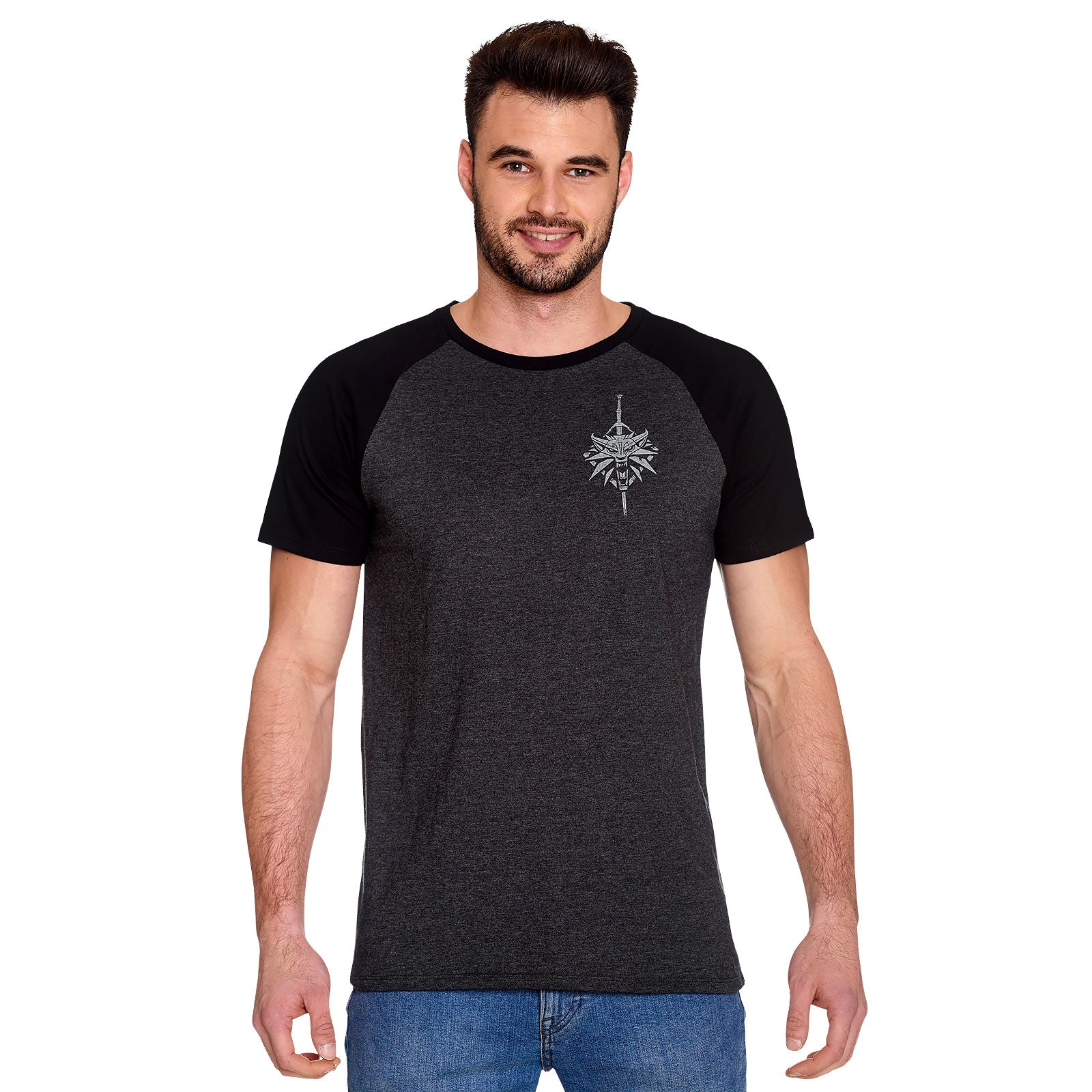 Imagen del producto Witcher - Camiseta gris de la Escuela del Lobo