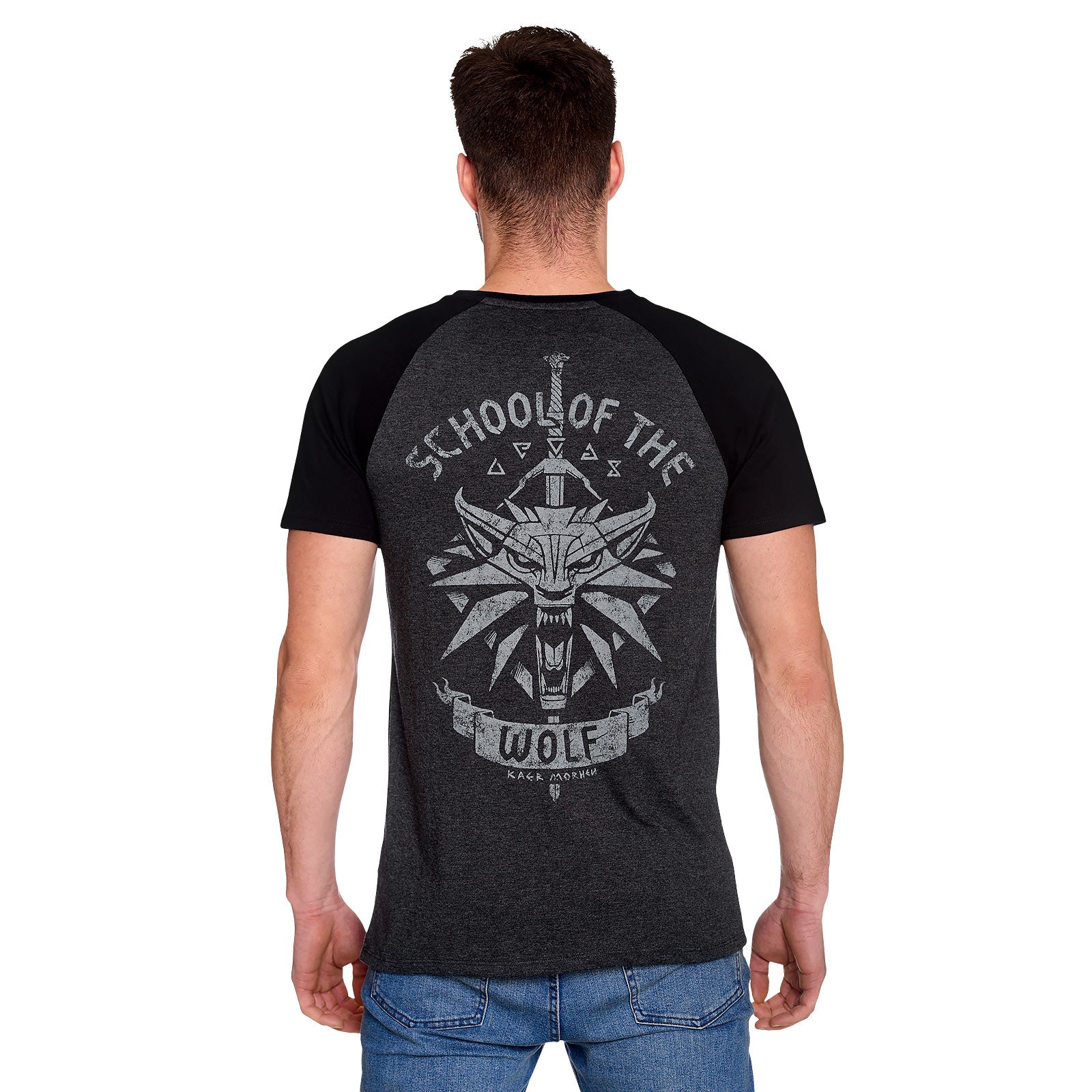 Imagen del producto Witcher - Camiseta gris de la Escuela del Lobo