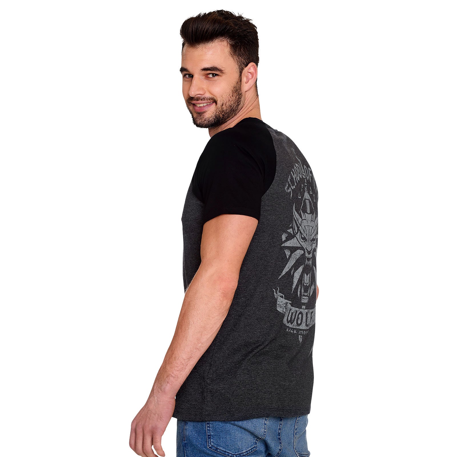 Imagen del producto Witcher - Camiseta gris de la Escuela del Lobo
