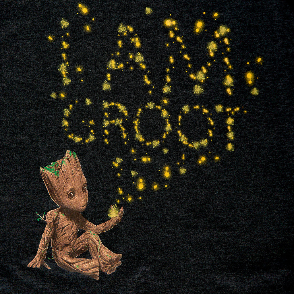 Imagen del producto Guardianes de la Galaxia - Camiseta Groot Glow in the Dark para niños gris