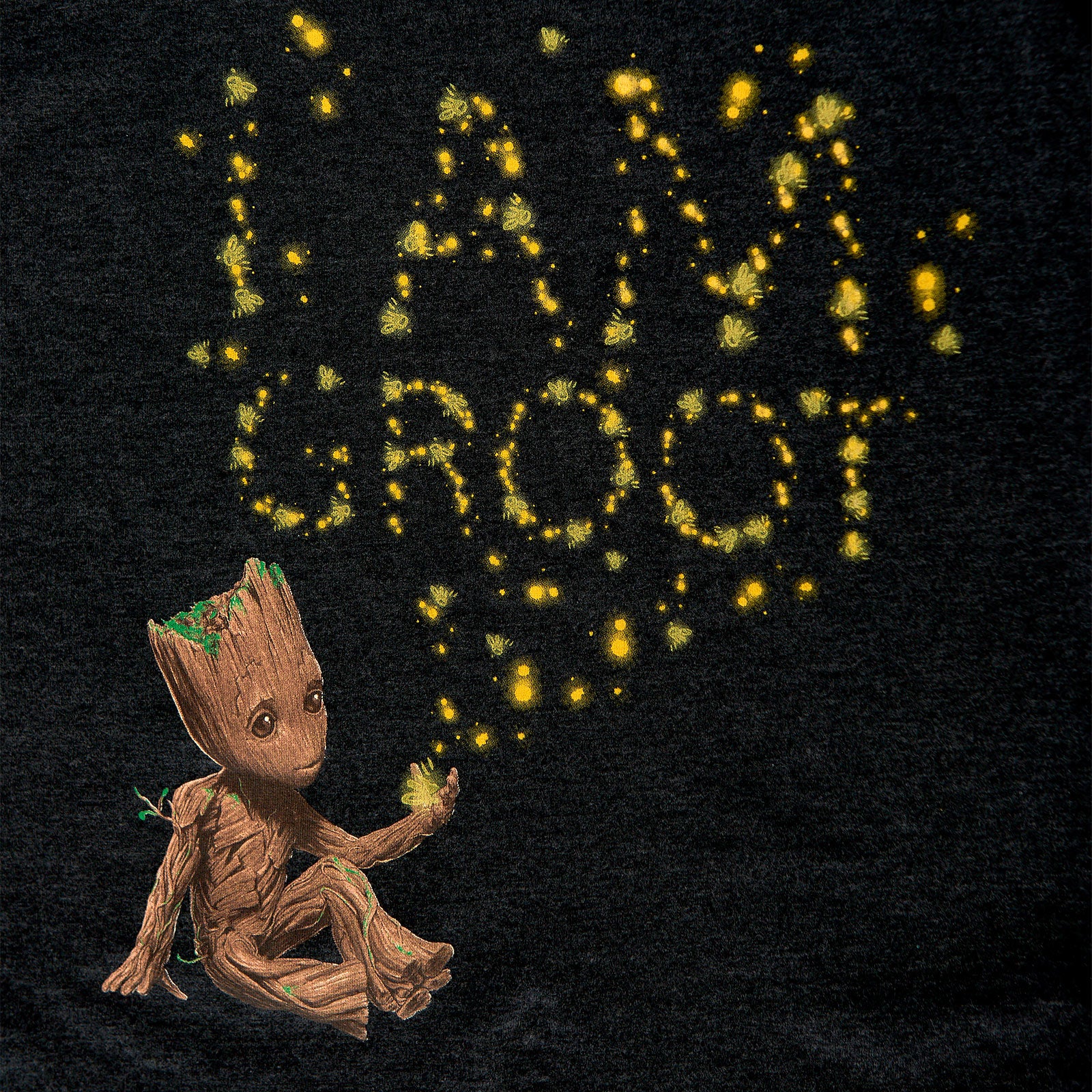 Imagen del producto Guardianes de la Galaxia - Camiseta Groot Glow in the Dark para niños gris