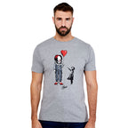 Imagen del producto Camiseta de Pennywise con globo de corazón para fans de Stephen King's IT