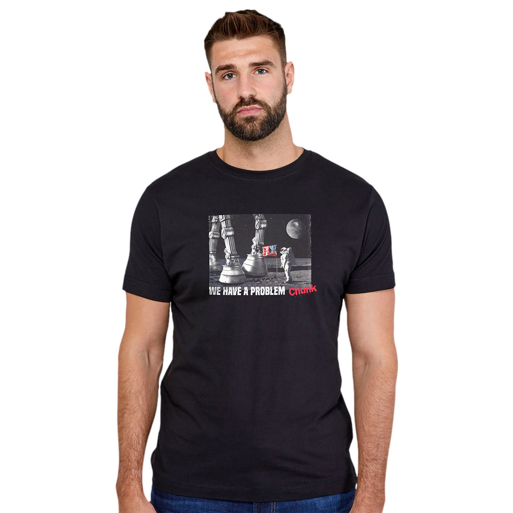 Imagen del producto Camiseta Houston Tenemos un Problema para Fans de Star Wars negra