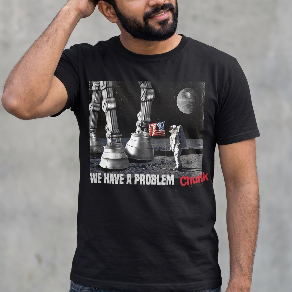 Imagen del producto Camiseta Houston Tenemos un Problema para Fans de Star Wars negra