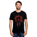 Imagen del producto World of Warcraft - Camiseta negra con logo de la Horda en spray