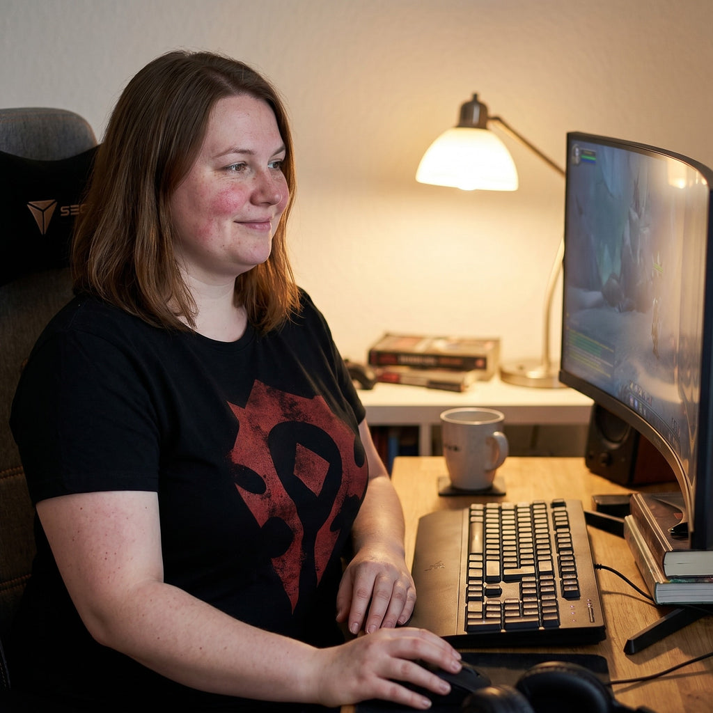 Imagen del producto World of Warcraft - Camiseta negra con logo de la Horda en spray