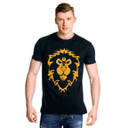 Imagen del producto World of Warcraft - Camiseta azul con el logo de la Alianza en spray