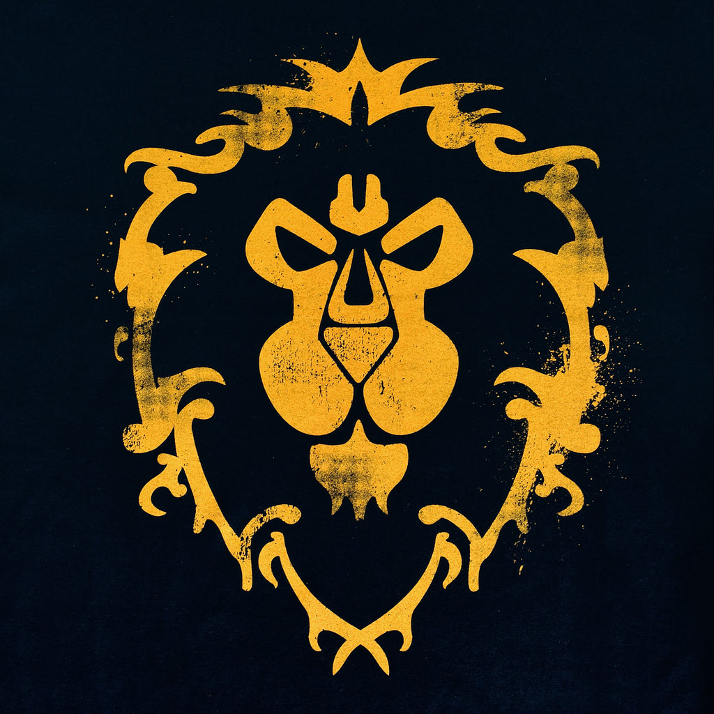 Imagen del producto World of Warcraft - Camiseta azul con el logo de la Alianza en spray