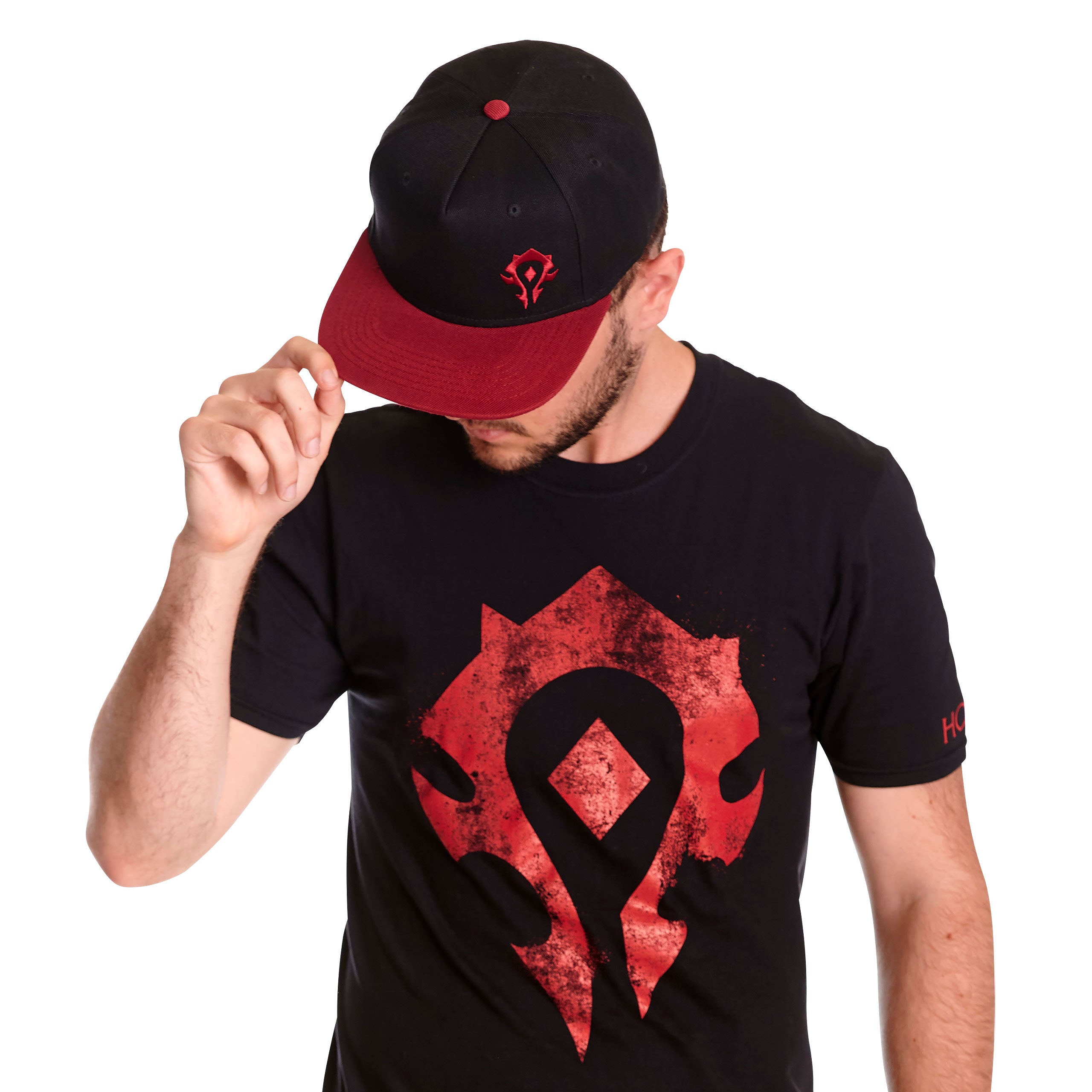 Imagen del producto World of Warcraft - Gorra Snapback con el Logo de la Horda negro-rojo