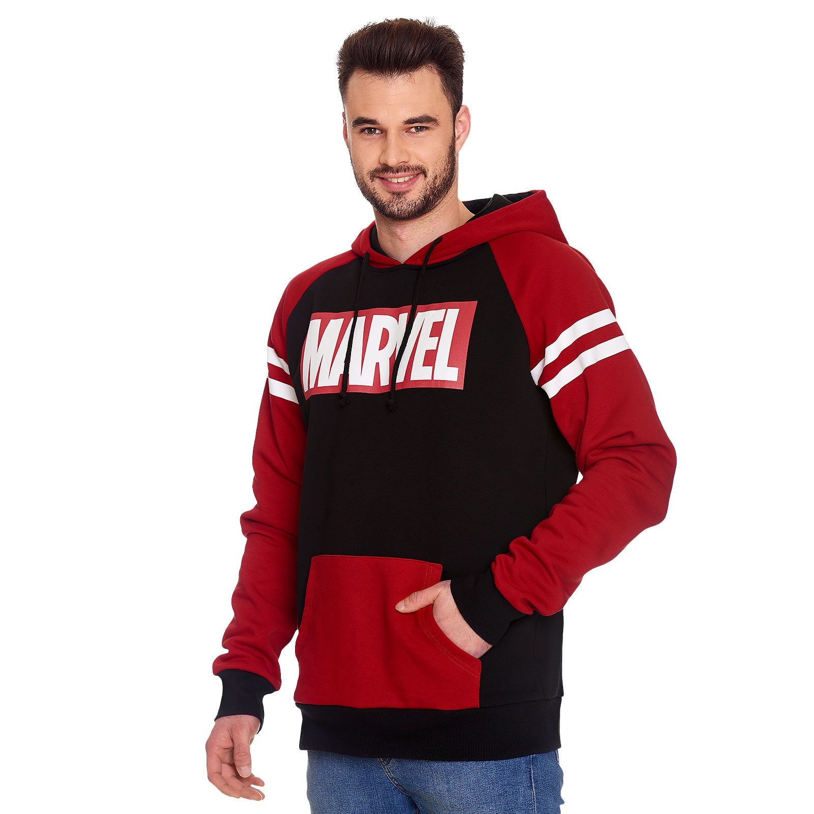 Imagen del producto Marvel - Sudadera con capucha rojo-negro