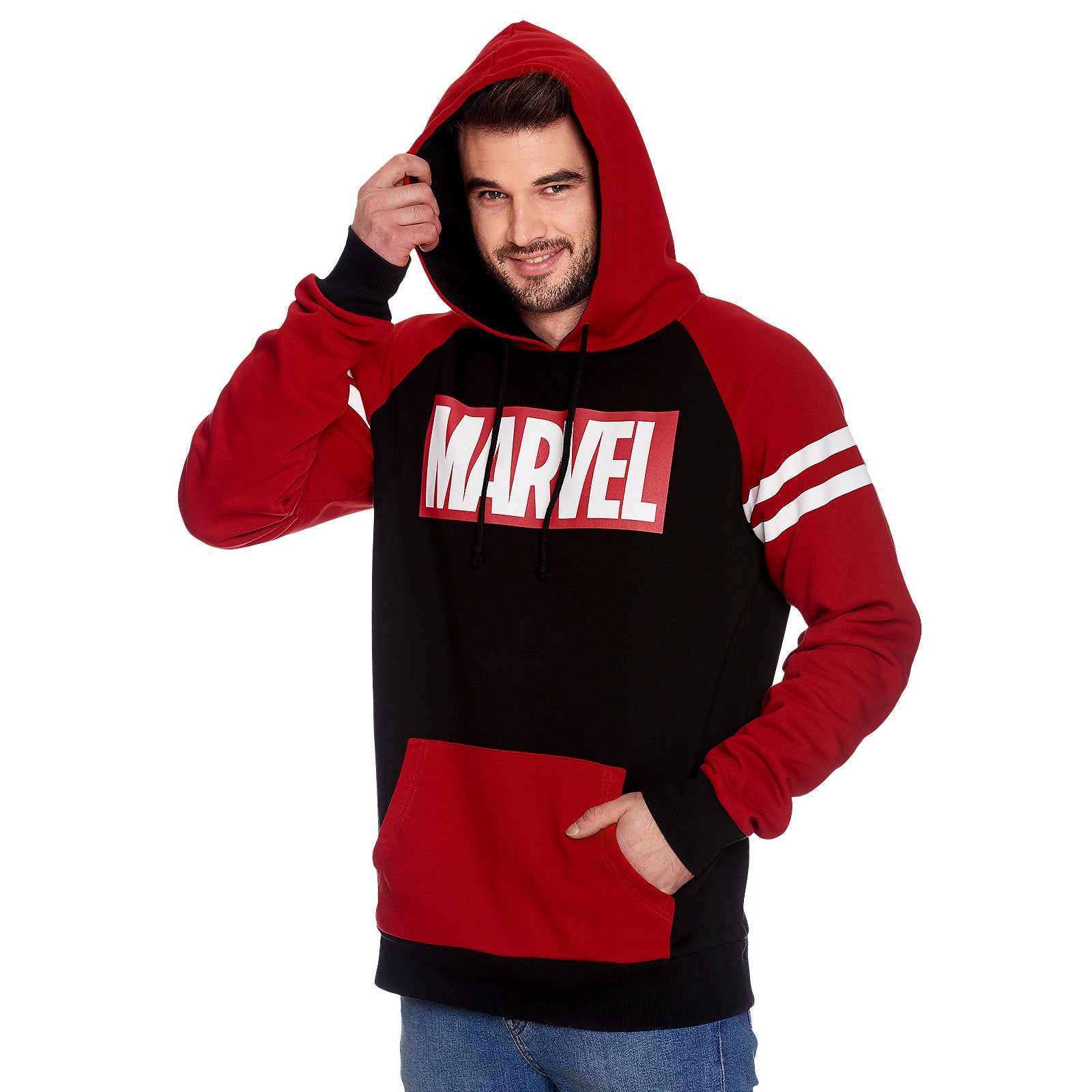 Imagen del producto Marvel - Sudadera con capucha rojo-negro