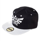 Imagen del producto Zelda - Gorra Snapback con logo de Hyrule en blanco y negro