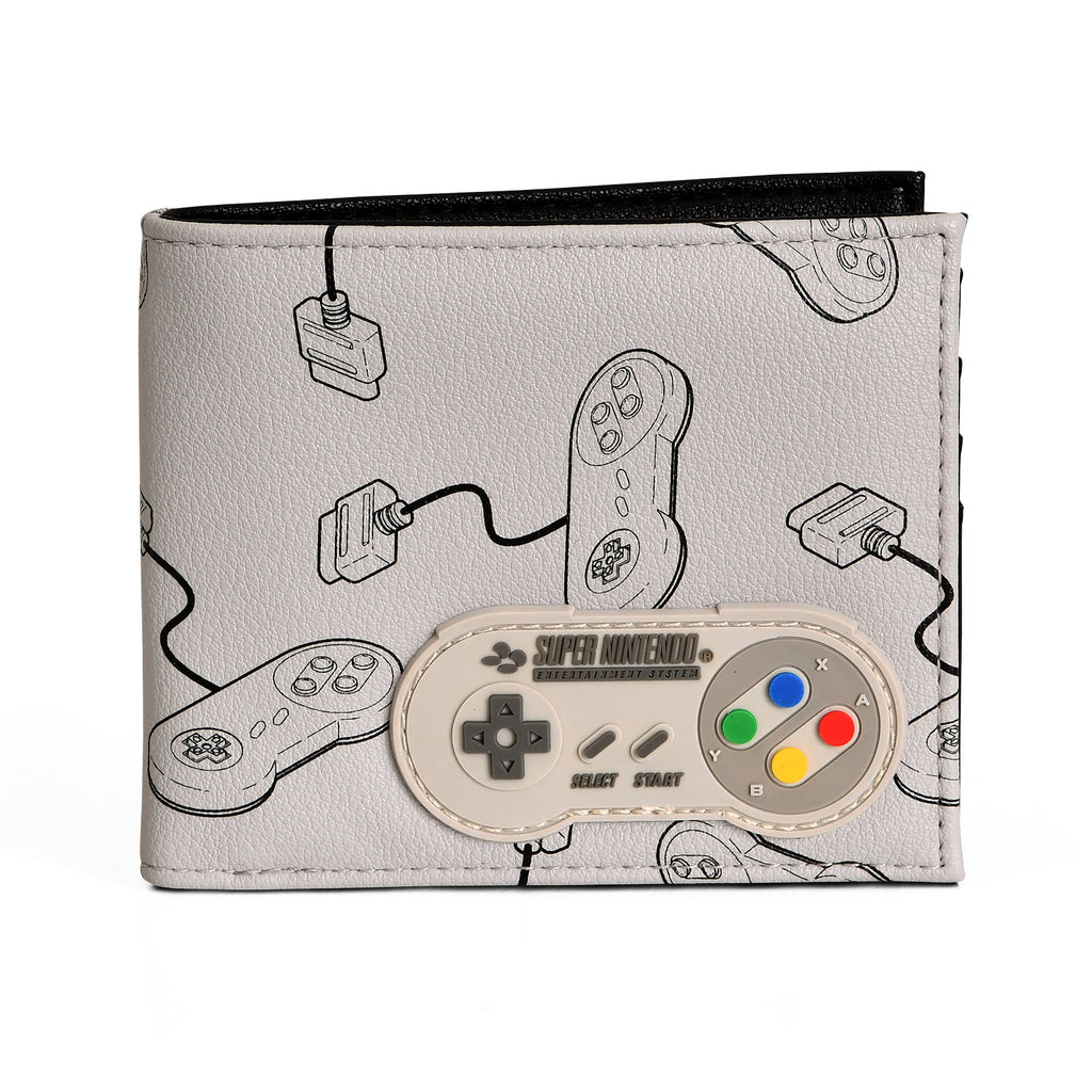 Imagen del producto Nintendo - Cartera gris con controlador SNES