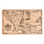 Imagen del producto Señor de los Anillos - Tabla de cortar de madera de haya con mapa de la Tierra Media