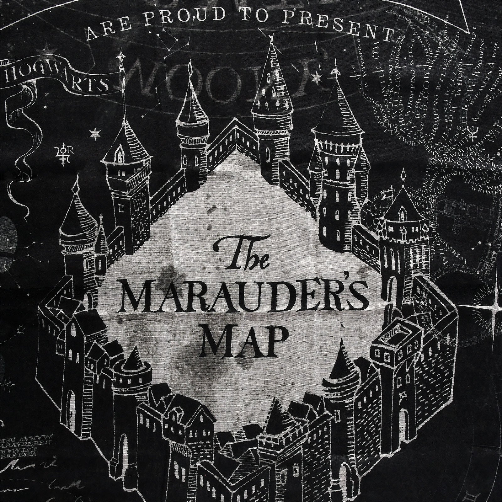 Imagen del producto Harry Potter - Mapa del Merodeador Bufanda Loop negro
