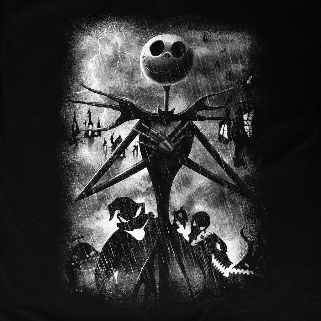 Imagen del producto Nightmare Before Christmas - Camiseta Jack Stormy Skies negra