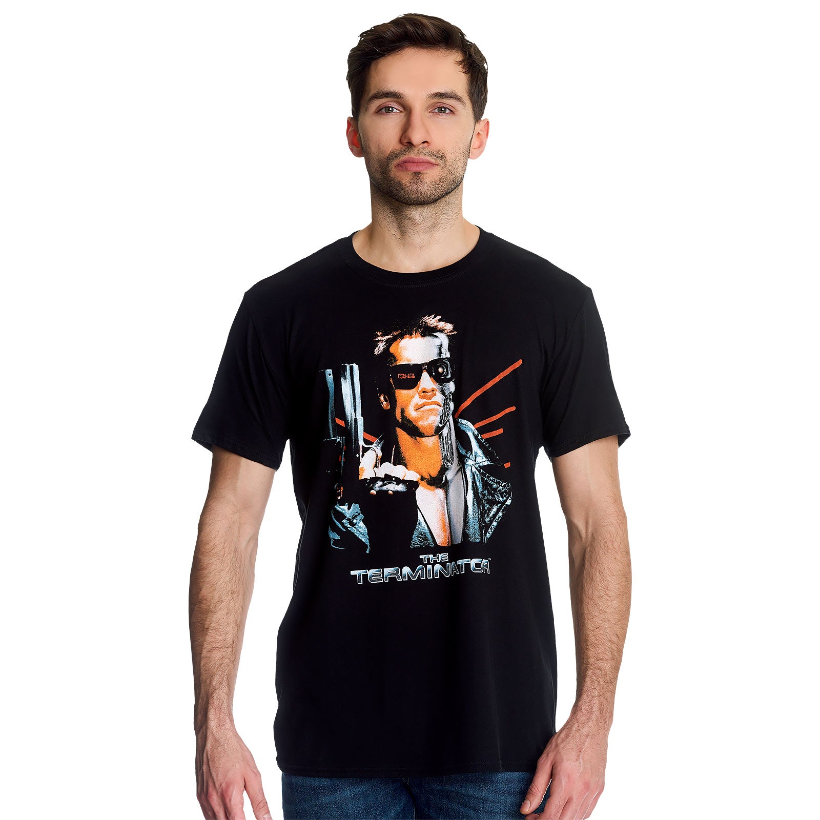 Imagen del producto Terminator - Camiseta negra con póster de la película