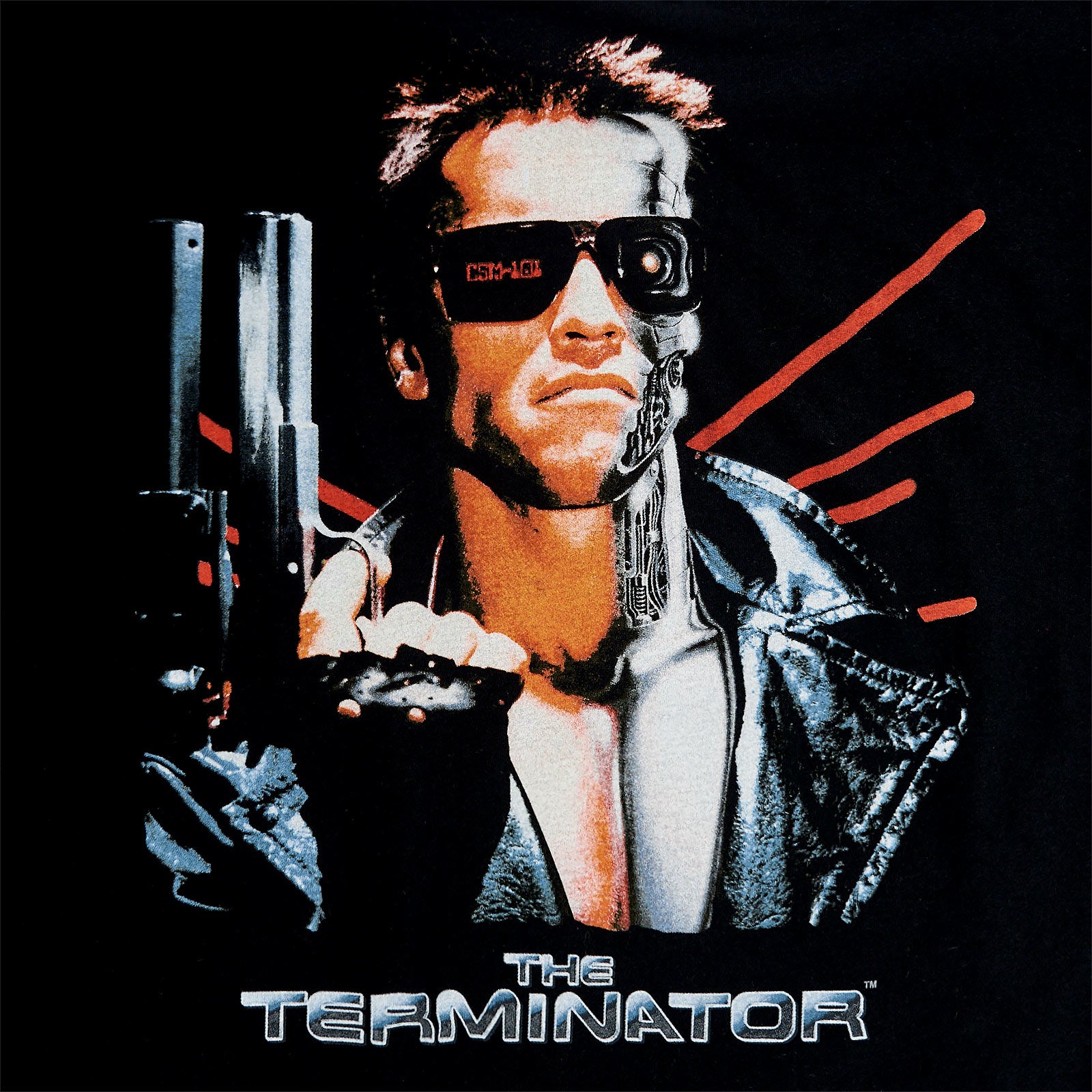 Imagen del producto Terminator - Camiseta negra con póster de la película