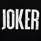 Imagen del producto Camiseta negra con logo de Joker Distressed