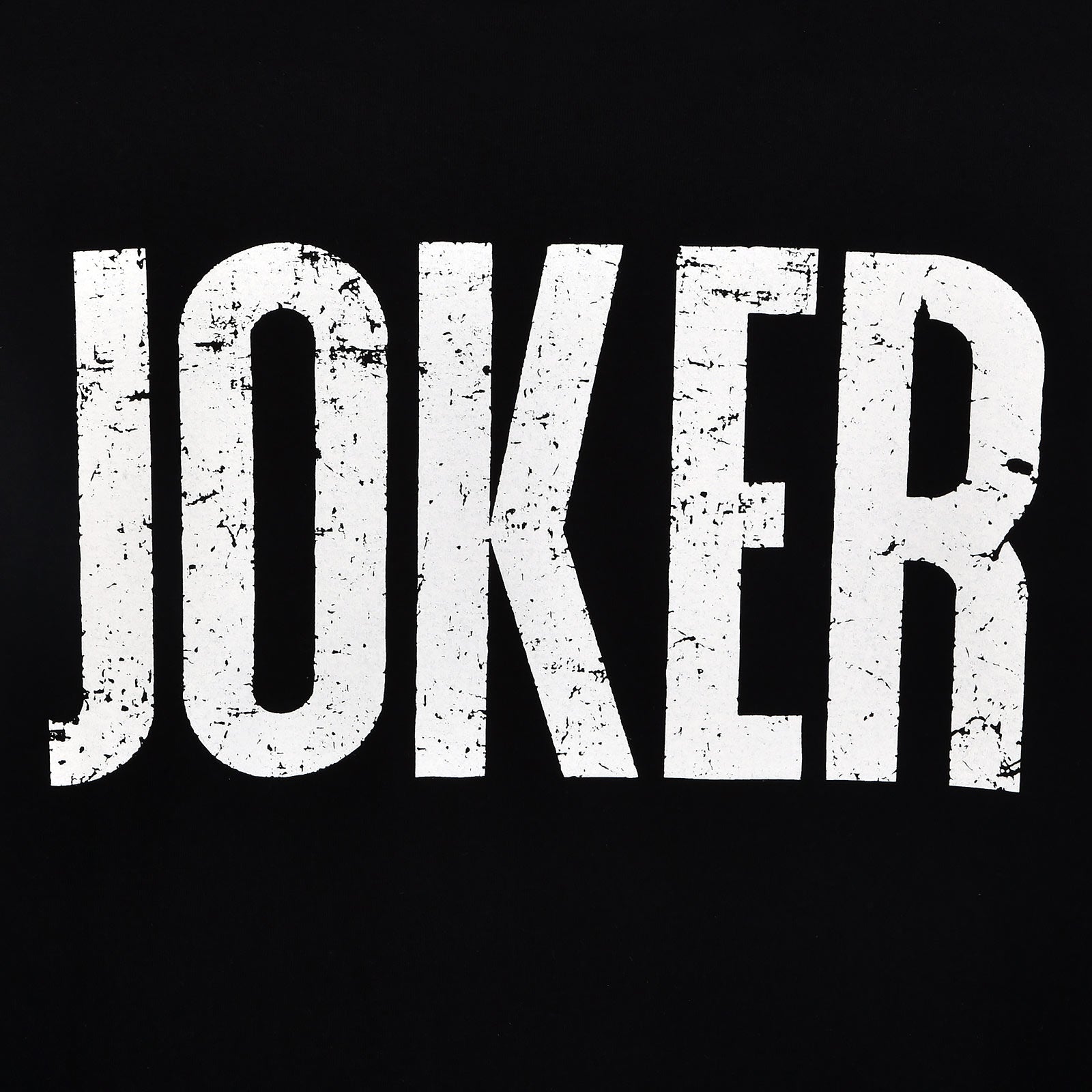 Imagen del producto Camiseta negra con logo de Joker Distressed