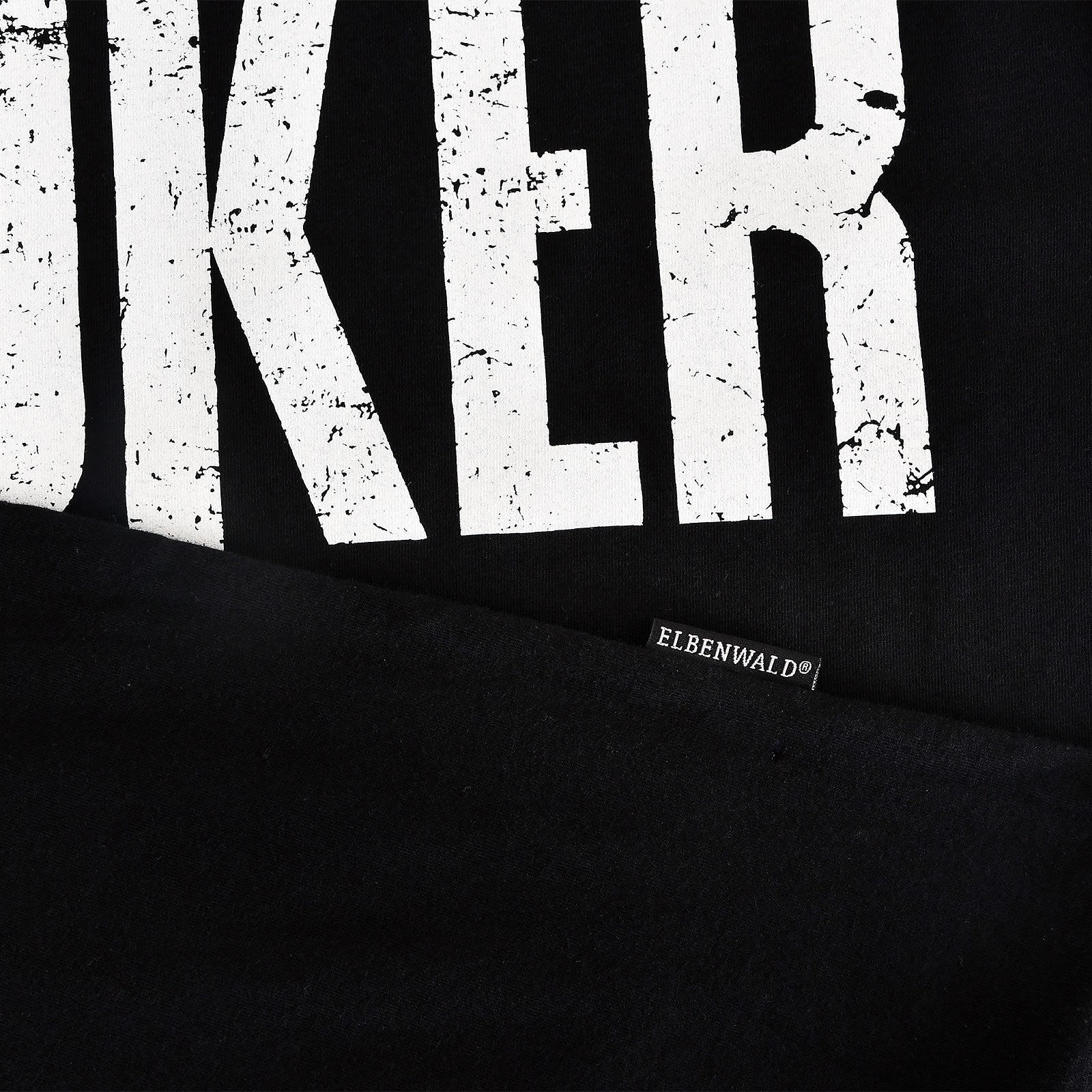 Imagen del producto Camiseta negra con logo de Joker Distressed