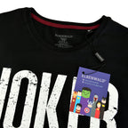 Imagen del producto Camiseta negra con logo de Joker Distressed