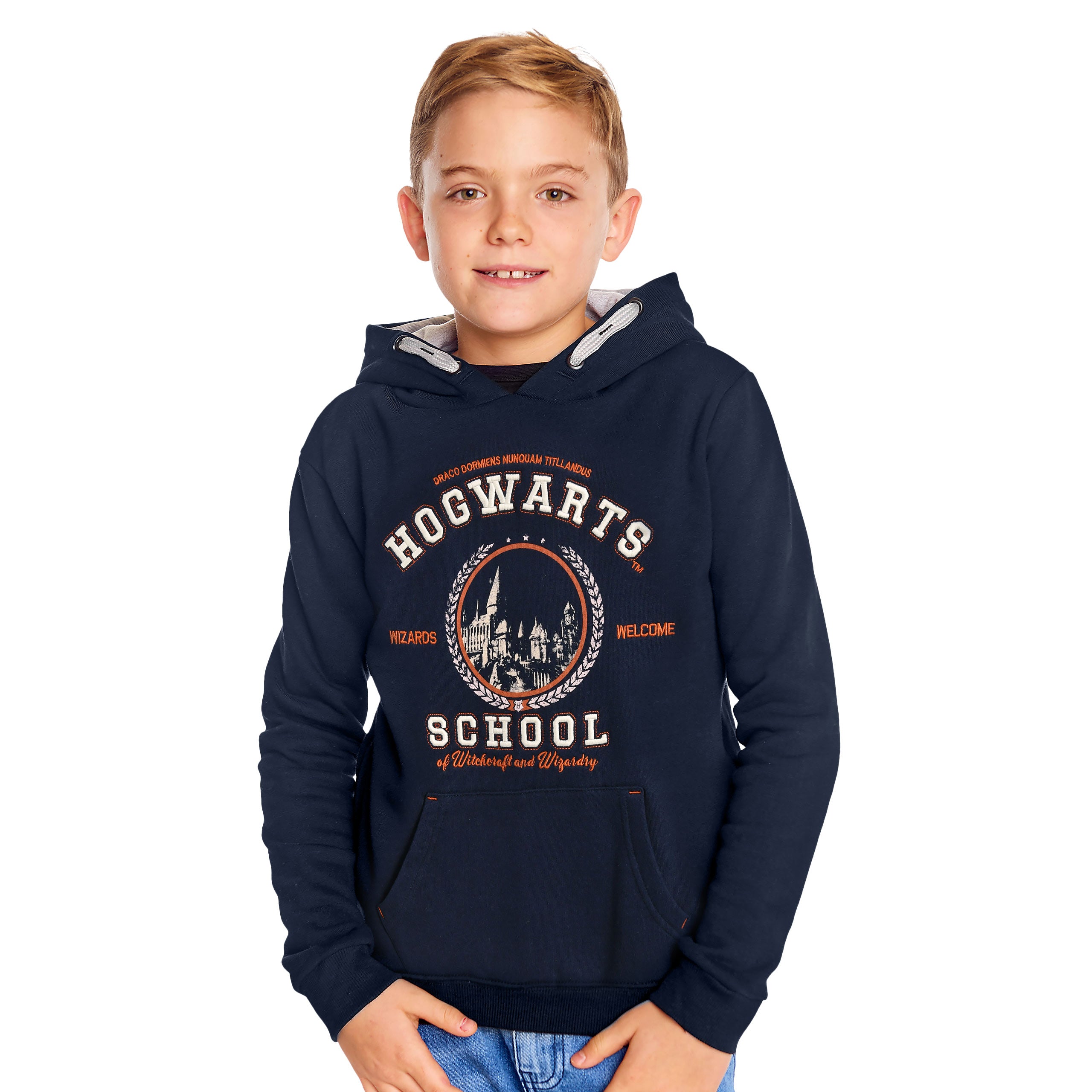 Imagen del producto Harry Potter - Hogwarts School Sudadera con capucha para niños azul