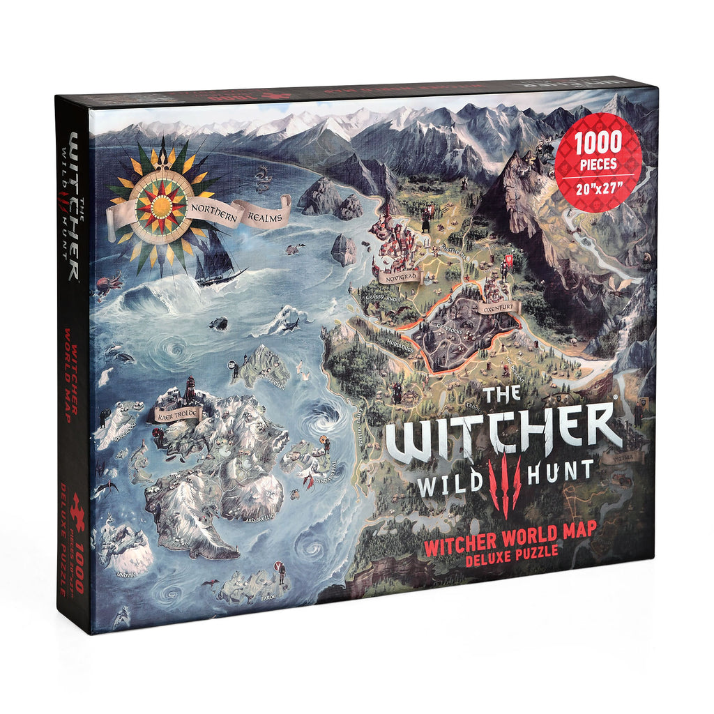 Imagen del producto Witcher - Puzzle del mapa de los Reinos del Norte