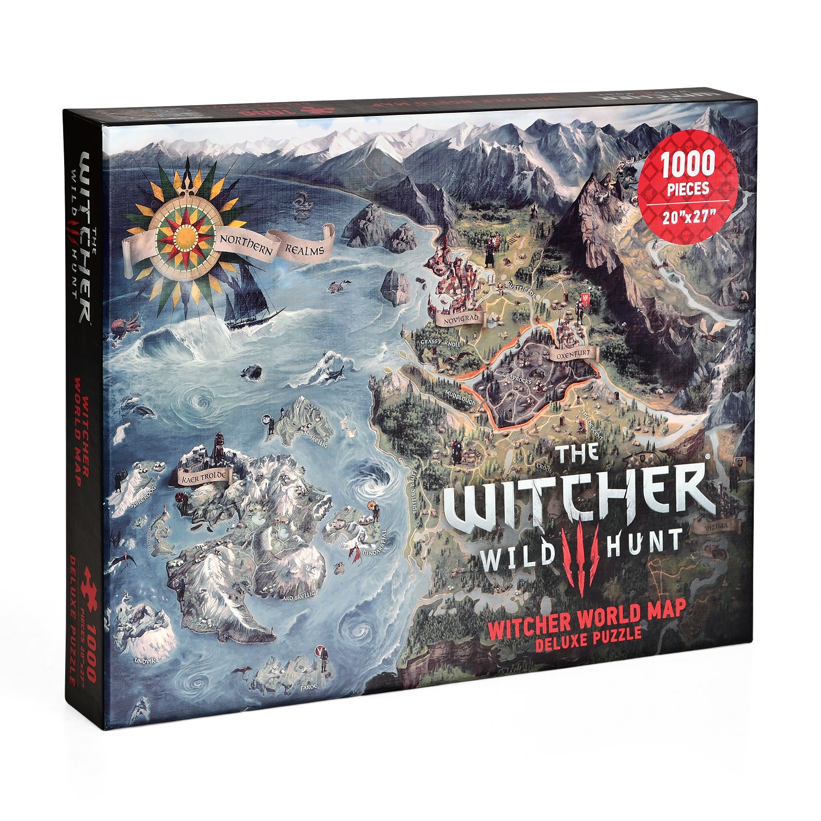 Imagen del producto Witcher - Puzzle del mapa de los Reinos del Norte