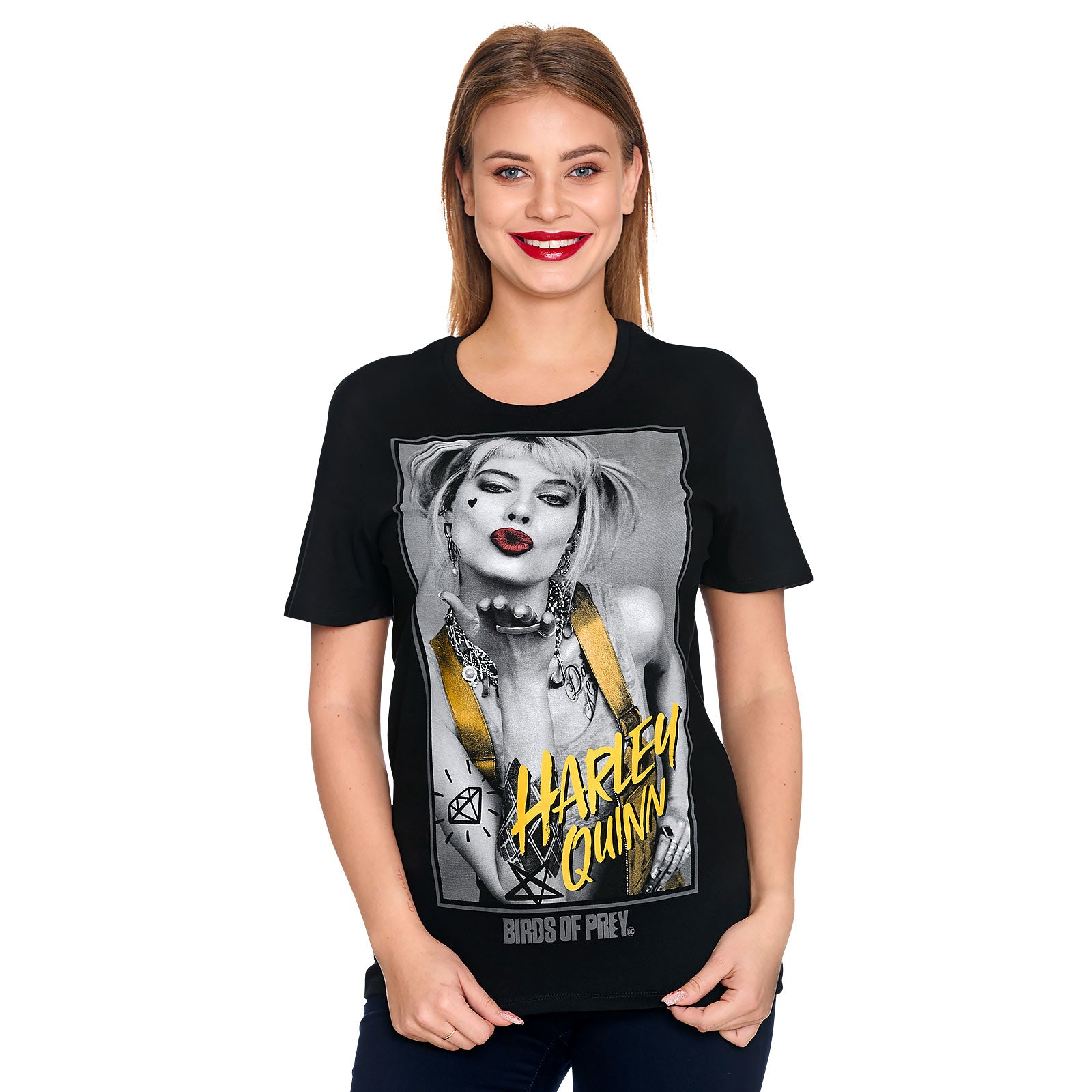 Imagen del producto Birds of Prey - Camiseta Harley Kiss negra