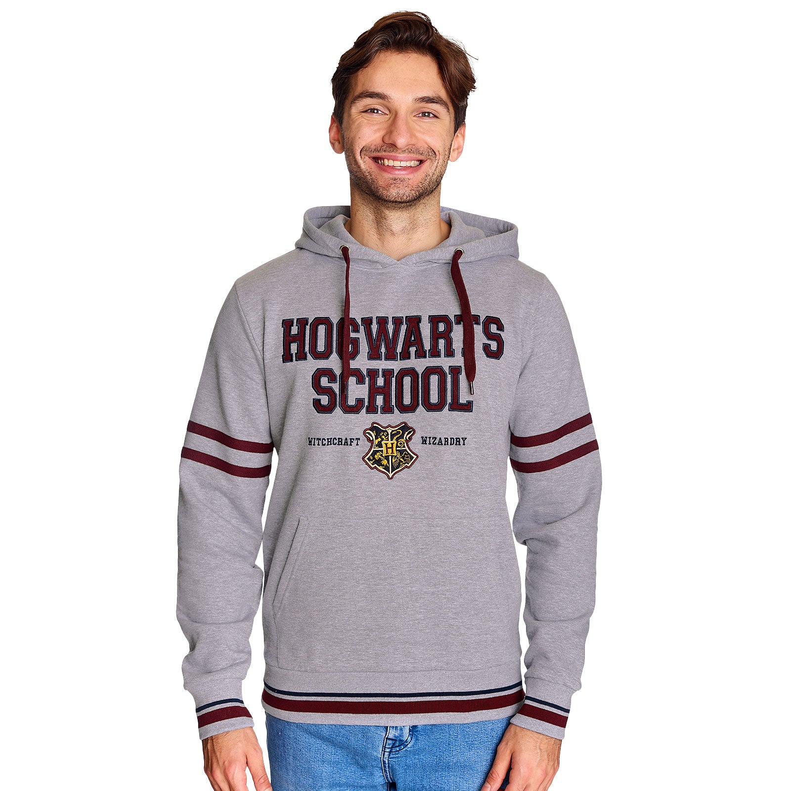 Imagen del producto Harry Potter - Sudadera con capucha de la Escuela Hogwarts gris