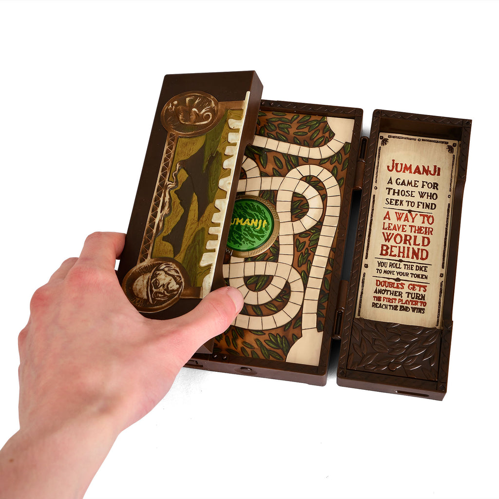 Imagen del producto Jumanji - Réplica miniatura del juego de mesa con luz y sonido