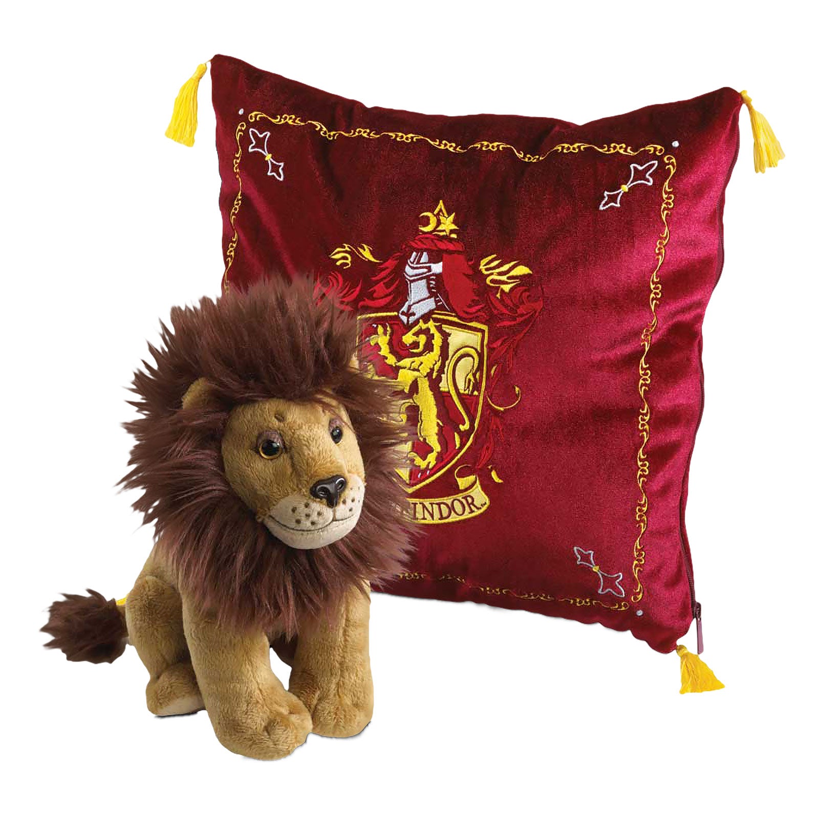 Imagen del producto Harry Potter - Almohada con escudo de Gryffindor y figura de peluche