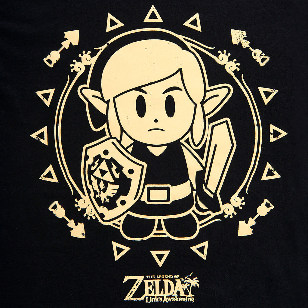 Product image Zelda - Link's Awakening Tribal T-Shirt Black