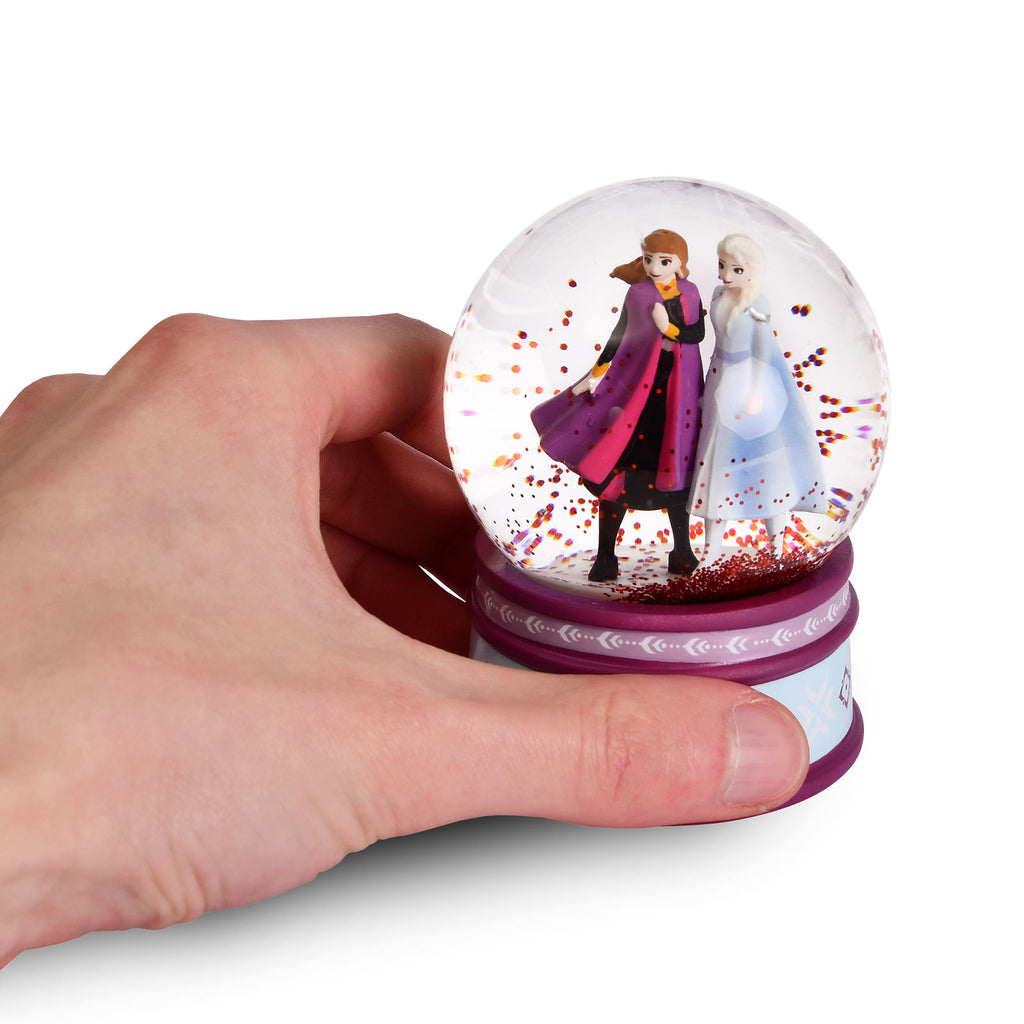 Imagen del producto Frozen - Bola de nieve Anna y Elsa con purpurina