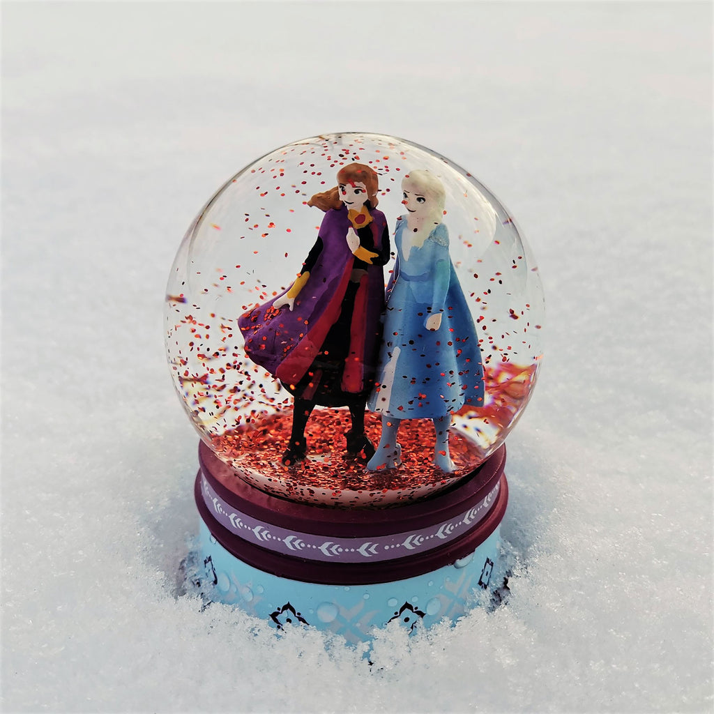 Imagen del producto Frozen - Bola de nieve Anna y Elsa con purpurina