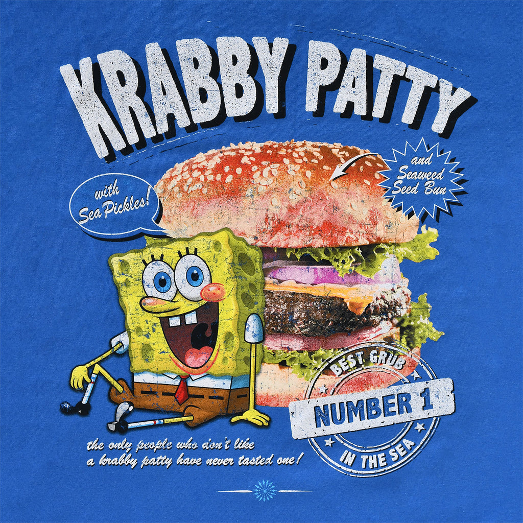 Imagen del producto SpongeBob - Camiseta Krabby Patty azul