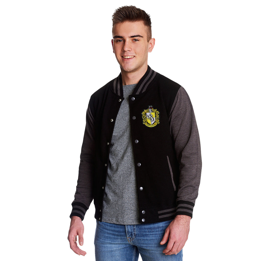 Imagen del producto Harry Potter - Chaqueta universitaria con escudo de Hufflepuff